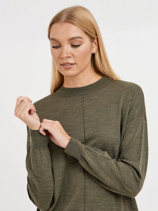 джемпер женский из шерсти со спущенной линией плеча - Glenfield фото 5