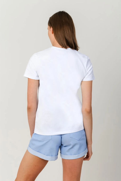 Футболка женская, цвет белый