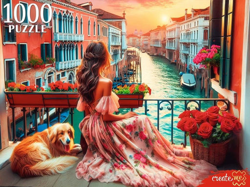 Puzzle 1000 элементов "Девушка в Венеции" (ХП1000-8278)