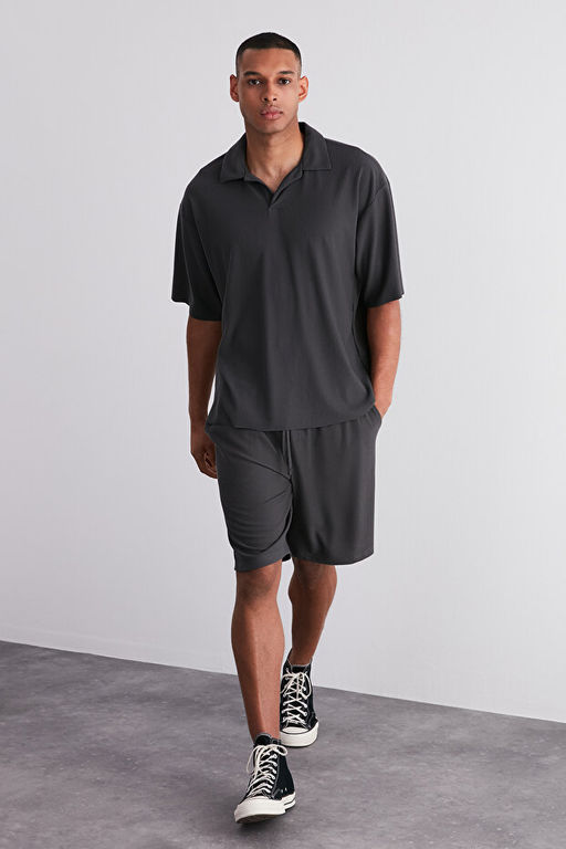 F_me Oversize/Geni_ Kesim Dokulu K_r__maz Ottoman _ort TMNSS24SR00037 - Trendyolmilla фото 2