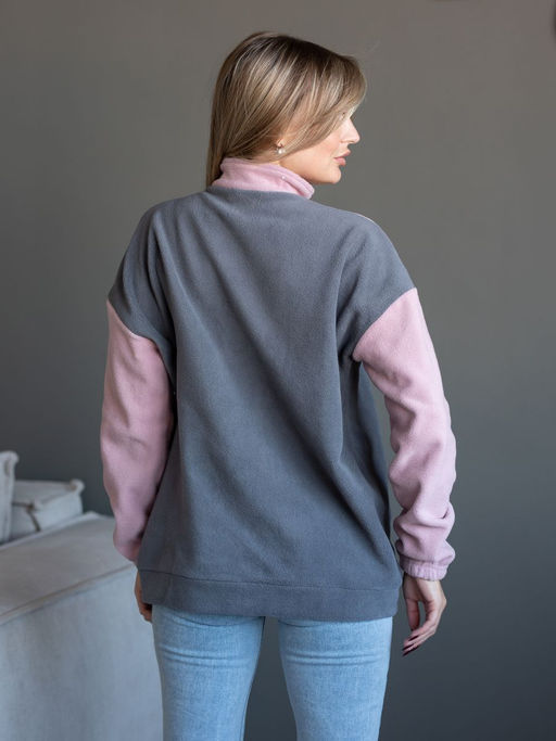 Джемпер женский 6368 пыльная роза, т.серый 770 Lets go - Let's go фото 5