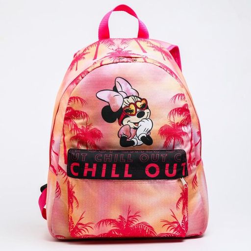 Рюкзак молодежный, отд на молнии, н/карман, розовый, 33 см х 13 см х 37 см Мышка, Минни Маус - Disney фото 2