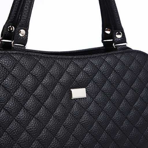 Сумка женская TEXTURA, тоут, средний размер, цвет чёрный  фото 4