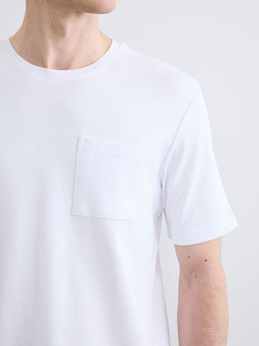 Bisiklet Yaka Penye Erkek Ti??rt