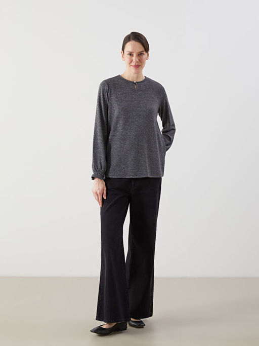 Bisiklet Yaka Kad?n Bluz