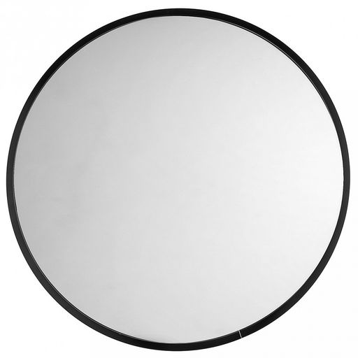 Зеркало настенное, интерьерное д100см, алюминиевая рама ширина 2,7см, цвет - черный (Китай)