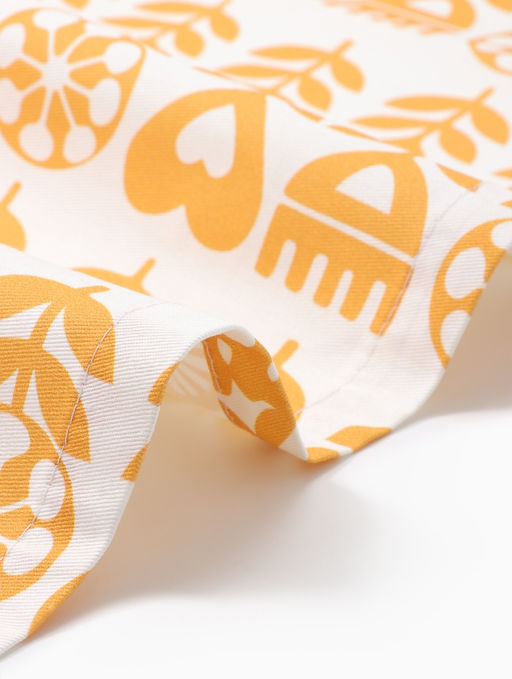 Дорожка на стол Этель Yellow garden 40?149 см, 100% хлопок, саржа 190 г/м?, белая/жёлтая