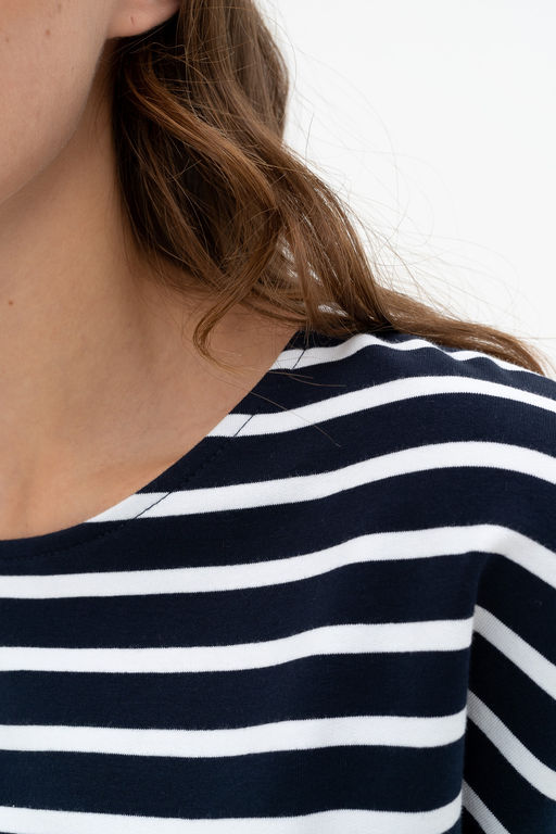 Джемпер женский 484L3-WB синий/полоска - Solo mio фото 5