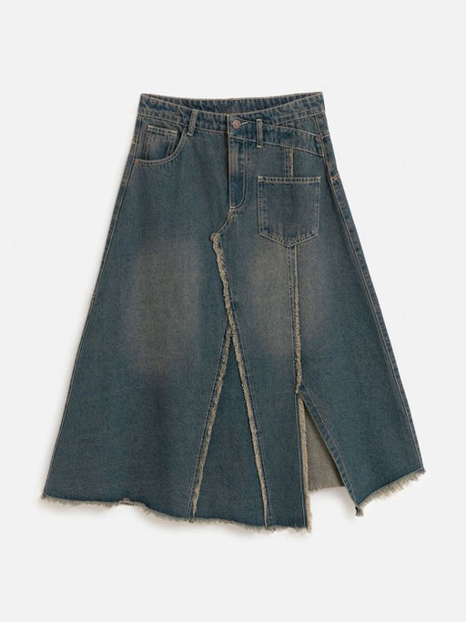 10200560018 Юбка джинсовая жен. Krotone сине-зеленый - Concept club фото 3