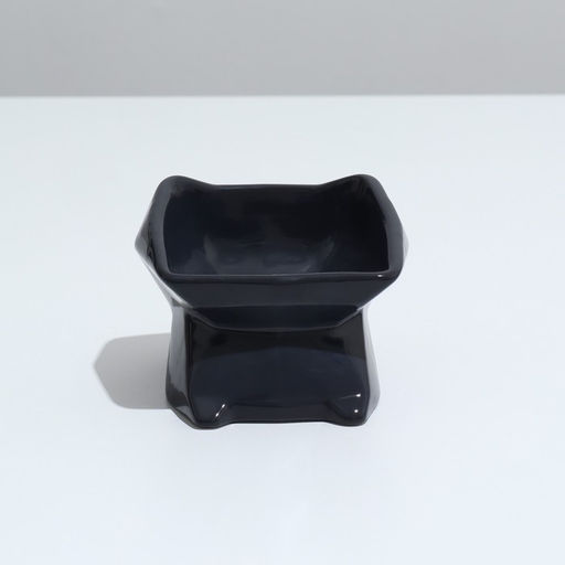 Миска фигурная Ушки, 11 х 11,5 х 11 см, 250 мл, чёрная - Пижон фото 2