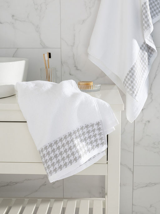 Полотенце для лица 50x90 белый махровая ткань