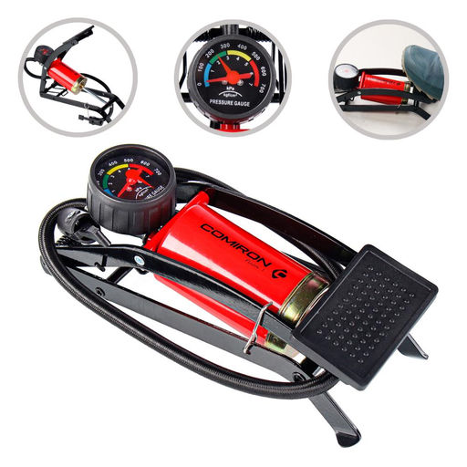 Насос ножной с манометром COMIRON FUJIN 1, однопоршневой, стальной корпус, 55*110мм. /уп 20/ - Галеонтрейд фото 13