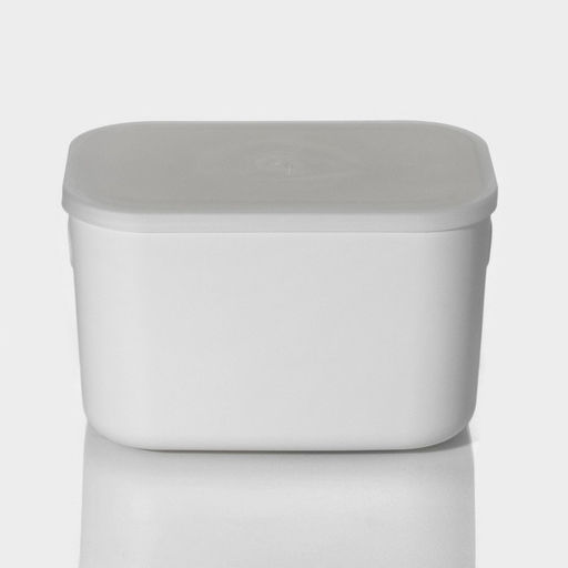 Контейнер для хранения с крышкой LaDom «Лёгкость», 25.7×18×16 см, белый