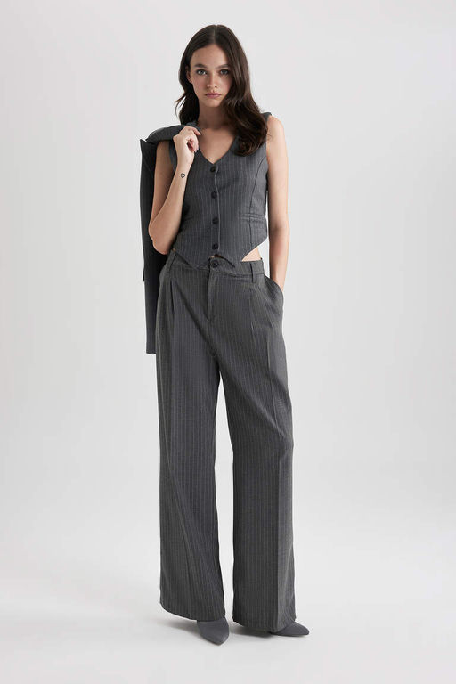 Полосатый жилет - Defacto фото 3