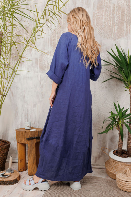 Платье AMORI 9629 индиго  фото 3