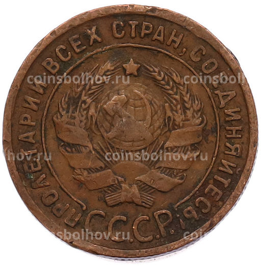 Монета 1 копейка 1924 года