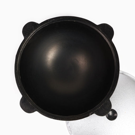 Казан Шафран, 12 л, плоское дно, алюминиевая крышка, чугун