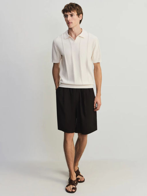 Джемпер поло фактурной вязки ZR2605043306-2 / Zarina