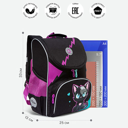 RAm-484-5 Рюкзак школьный с мешком