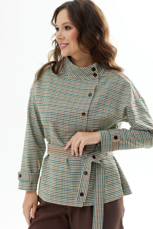 Костюм Magia mody 2312 зеленый+ шоколад