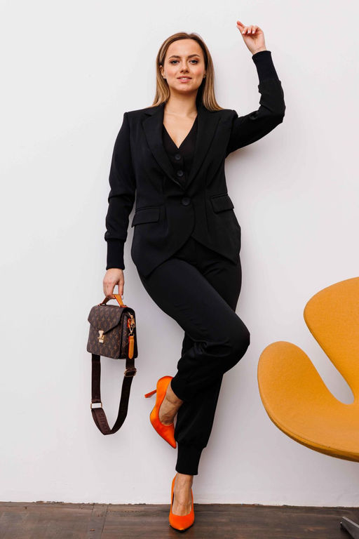 Жакет AURA 1095-170 черный  фото 4