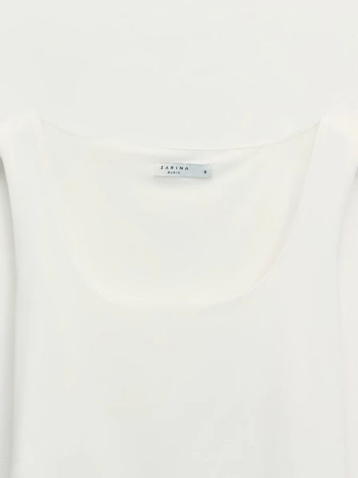 Базовый топ с широкими бретелями / Zarina  фото 8