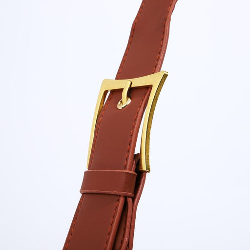 Сумка женская багет на молнии, 32×14×22 см, коричневая