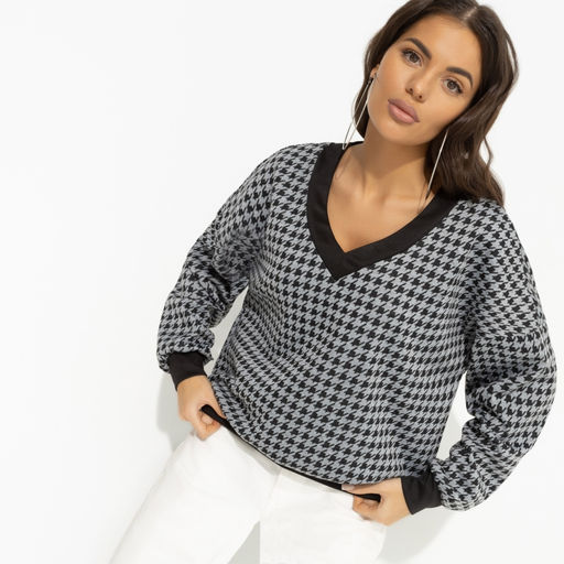 Свитшот свободного силуэта Весьма изящна (black) - Charutti фото 10