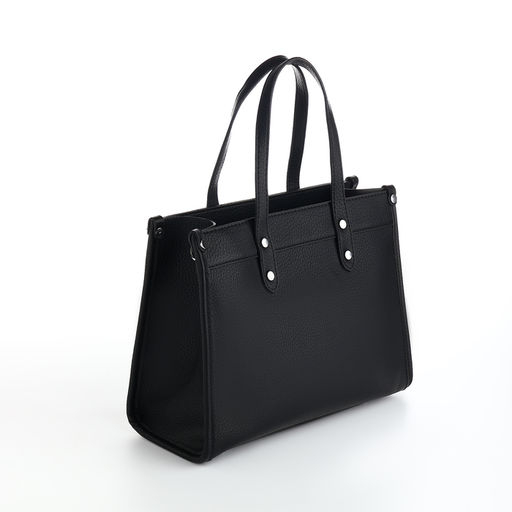 Сумка женская тоут TEXTURA на молнии, с кошельком, 30×10×24 см, чёрный