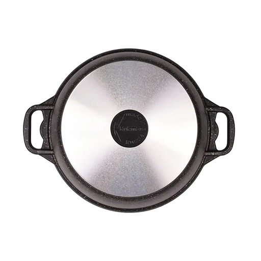 ЛА_АП_GRANIT ULTRA (black-gold) Кастрюля 8,0л со стекл крышкой , арт. кгбг82а