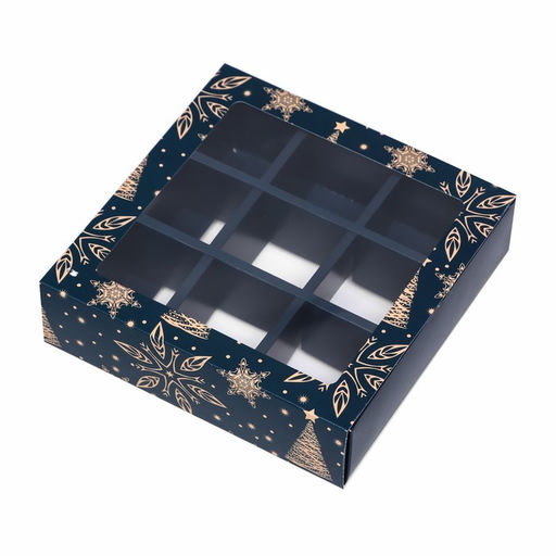 Коробка под 9 конфет новогодняя Праздничное волшебство, 13.5?13.5?3.5 см - UPAK LAND фото 7
