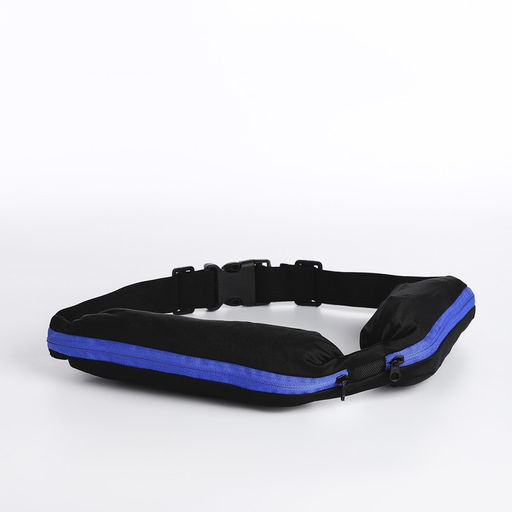 Поясная сумка для бега на молнии, цвет чёрный/синий - Simaland фото 7