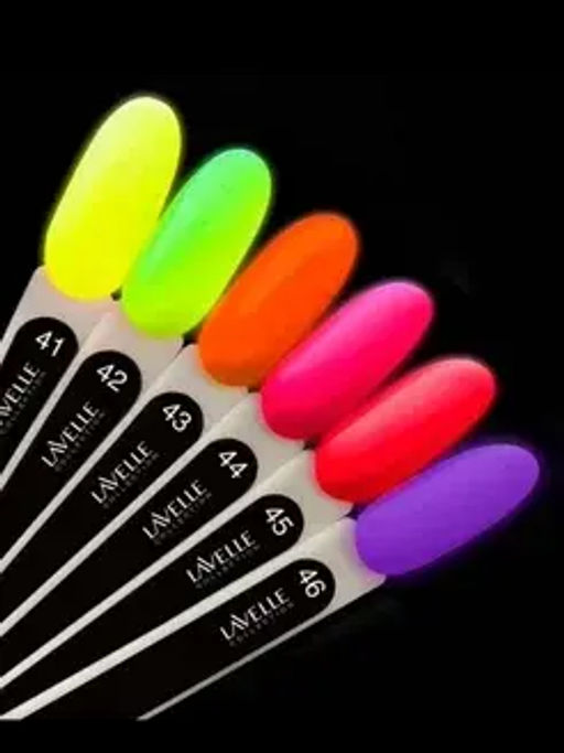 Lavellecollection Лак GEL POLISH тон 46 фиолетовый неон 10 мл