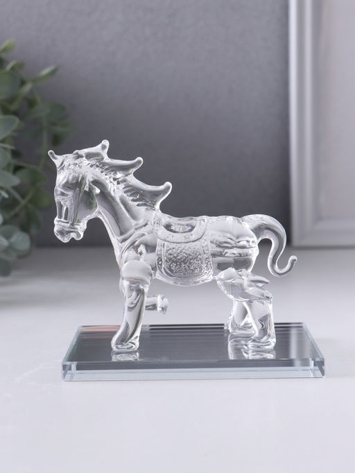 Фигурка стекло «Скачущий конь», 9.5×5.8×10 см