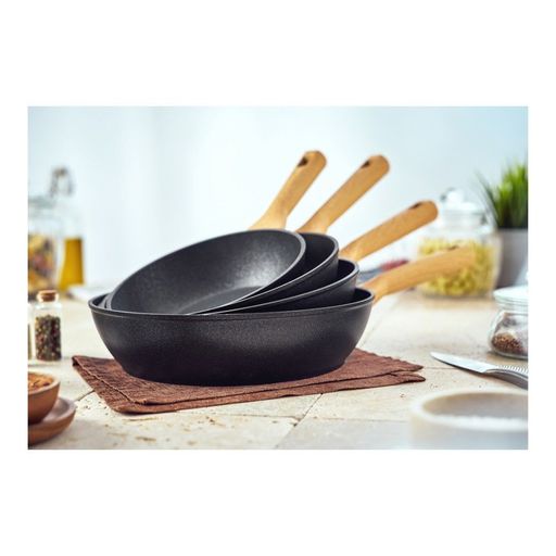 Сковорода глубокая с антипригарным покрытием Walmer York Induction, 26 см, цвет светлое дерево  фото 5