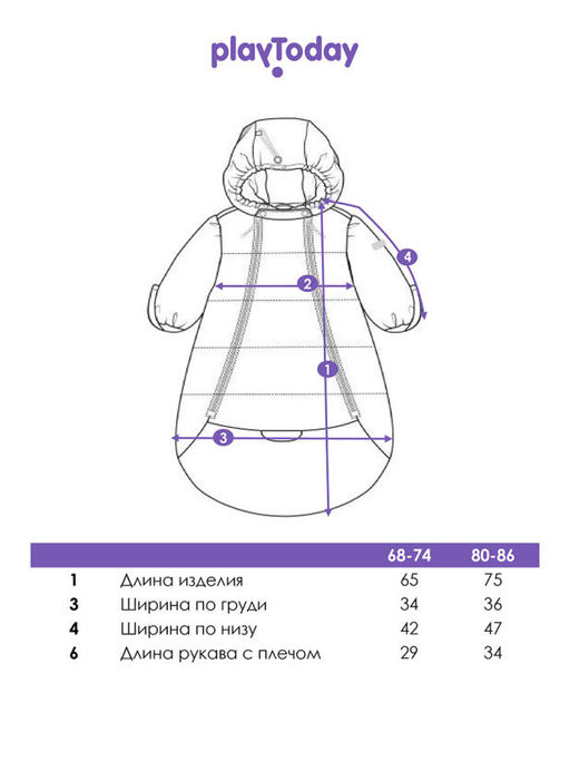 PlayToday / Конверт демисезонный для девочки  фото 9