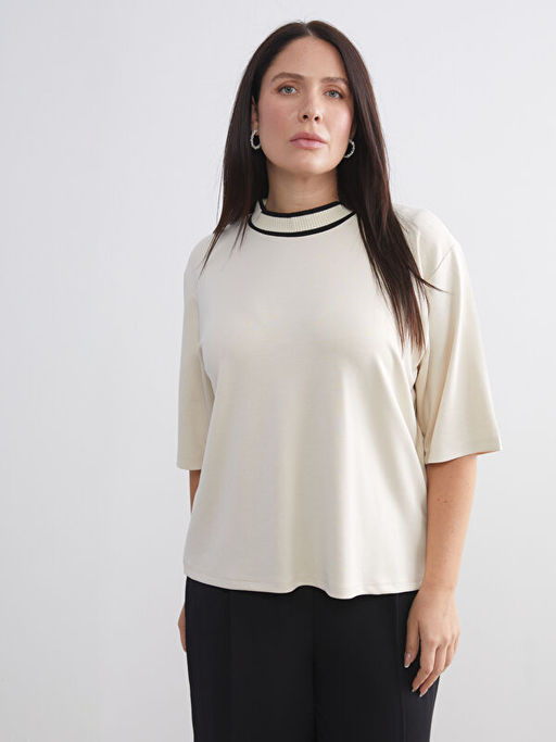 Yaka Detayl? Kad?n Ti??rt