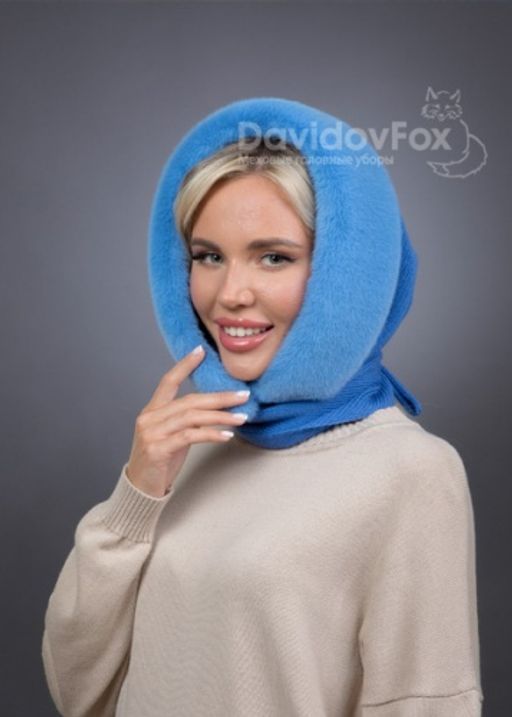 Платок трикотаж экомех лаванда