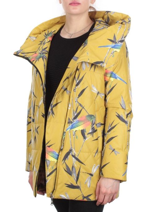 806 YELLOW Куртка демисезонная женская (100 гр. синтепон) - Фабричный китай фото 7
