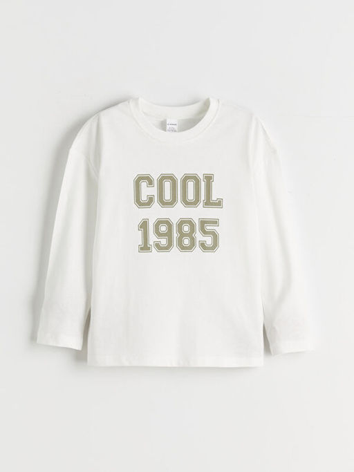 Bisiklet Yaka Bask?l? Erkek ?ocuk Ti??rt 2li