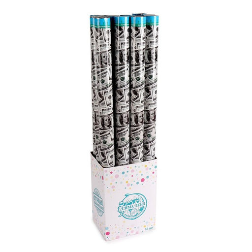 Пневмохлопушка Доллар, серпантин, бумага, доллары, 80 см - Страна карнавалия фото 3