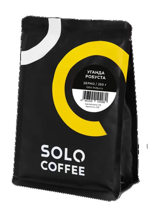 Кофе в зернах Solo Coffee Уганда Робуста (100% робуста), свежеобжаренный  фото 5