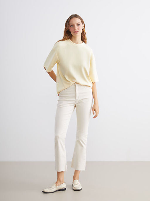 Bisiklet Yaka Kad?n Ti??rt