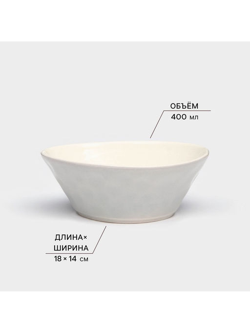 Набор тарелок Керамика ручной работы «Рестос», 4 предмета, Иран, серый