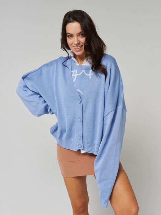 Кардиган женский 7222-14074. 392665 королевский голубой