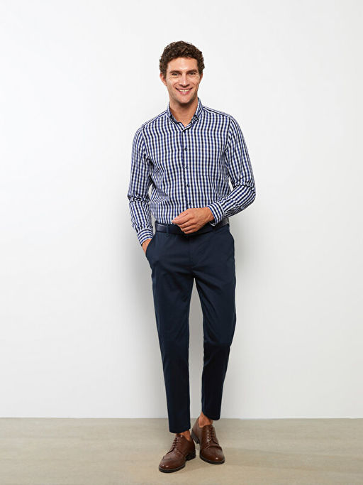 Regular Fit Uzun Kollu Ekose Arm?rl? Erkek G?mlek