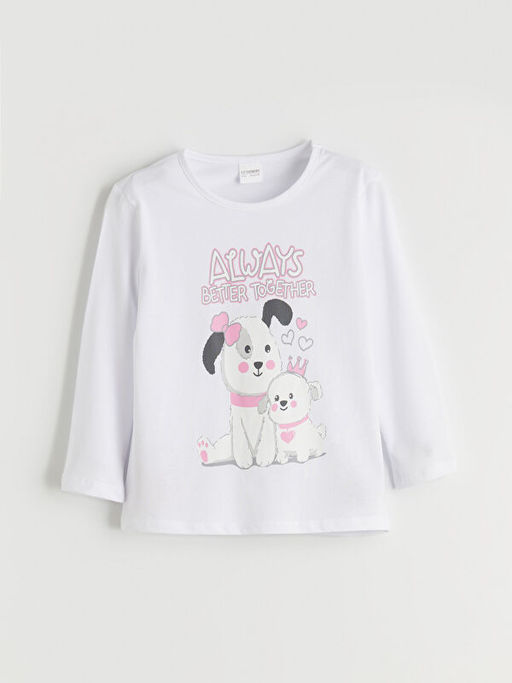 Bisiklet Yaka K?z ?ocuk Pijama Tak?m?