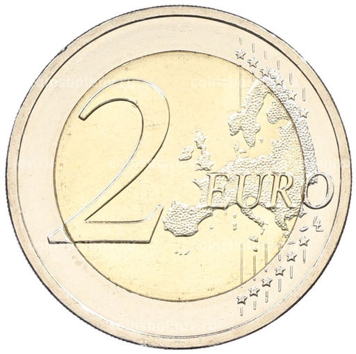 Монета 2 евро 2025 года G Германия 35 лет объединению Германии