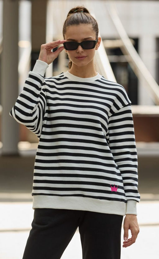 Свитшот P322-0556 black-white - Primm фото 10