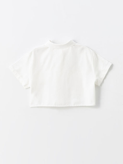 Basic K?sa Kollu K?z ?ocuk Crop G?mlek - Waikiki фото 2